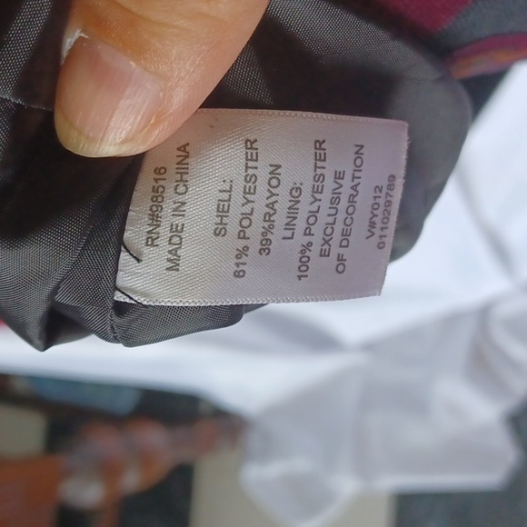 Coldwater Creek Multi Color Paisley Print Textured Lined Jacket Size S - Picture 8 of 8